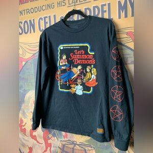 Steven Rhodes Lets Summon Demons Pentagrams Long Sleeve Shirt